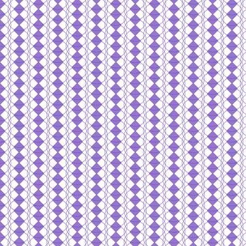 Repeating pattern of purple and white diamond shapes Stock Illustration