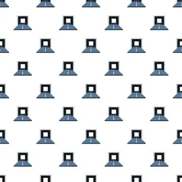Repeating pattern of road tunnels on a white background Stockillustratie