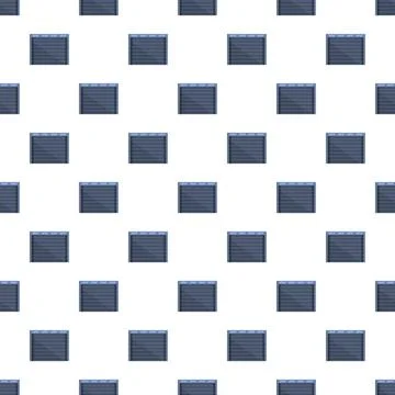 Repeating pattern of security roller garage doors Stockillustratie