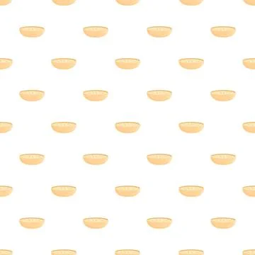 Repeating pattern showing bowls of creamy soup イラスト素材