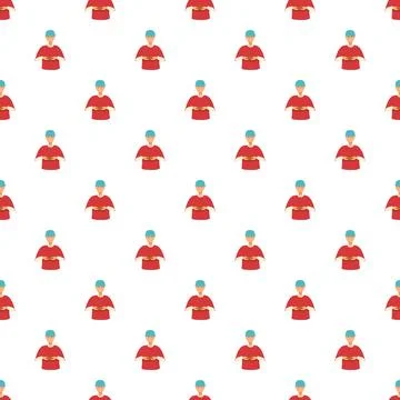 Repeating pattern showing worker or builder concept Ilustración de archivo