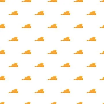 Repeating pattern showing yellow dust clouds blowing in the wind 스톡 일러스트