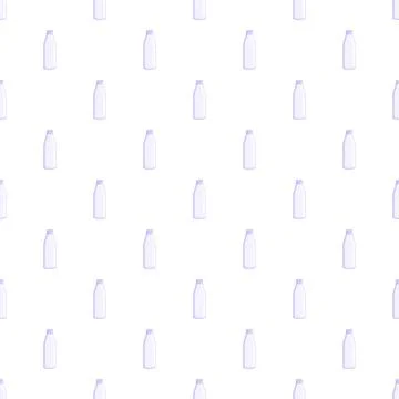Repeating pattern of simple plastic bottles product packaging 스톡 일러스트