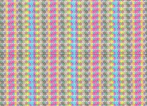 A repeating pattern with small flower or star Stock Illustration