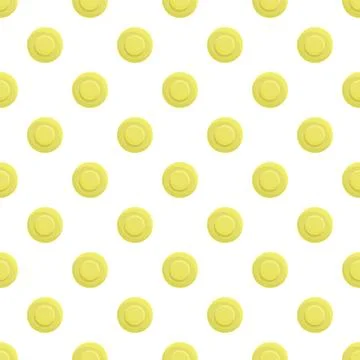 Repeating pattern of small yellow circles Stock Illustration
