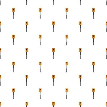 Repeating pattern of speed camera enforcing traffic rules Illustrazione stock