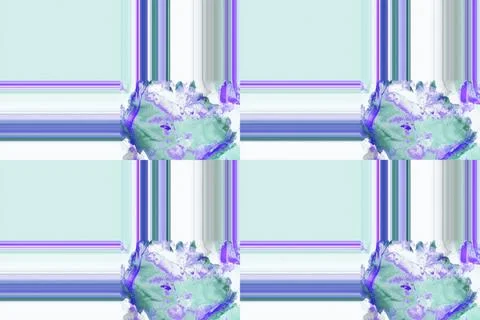 Repeating Pattern Squares And Stripes With Watercolor Corners Pastel Colors Stock Illustration