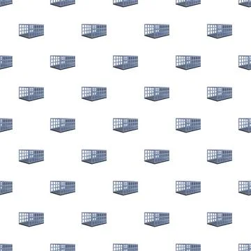 Repeating pattern of steel prison cells background Stock Illustration