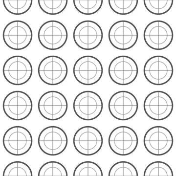 Repeating pattern of target crosshairs Stock Illustration