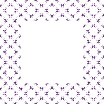 Repeating pattern vector with border. Simple, natural design for background, Stock Illustration