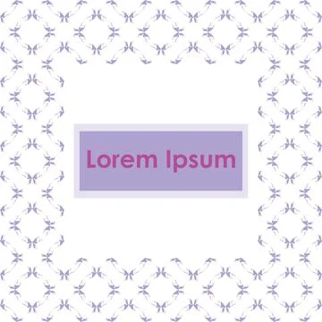 Repeating pattern vector with text. Simple, natural design for background, pa Stock Illustration