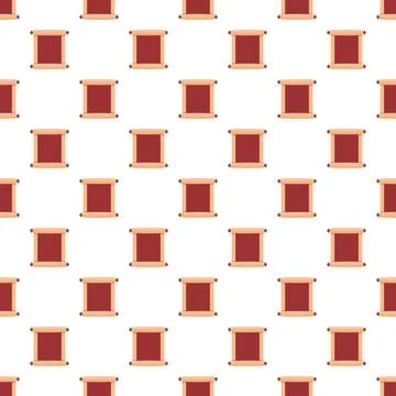 Repeating pattern of vintage ancient paper scrolls Stock Illustration