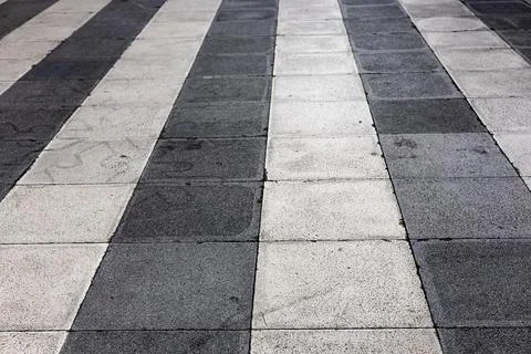 Repeating Pattern On Walkway Floor Stock Photos