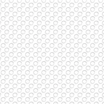 Repeating pattern of white circles in a grid. Illustrazione stock