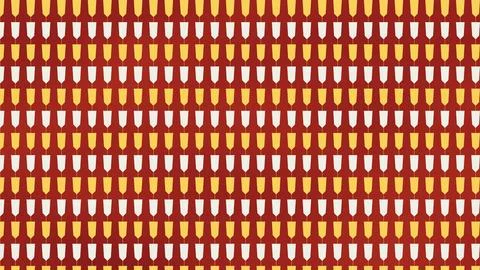 Repeating pattern wine bottles yellow labels maroon grid background Stock Illustration