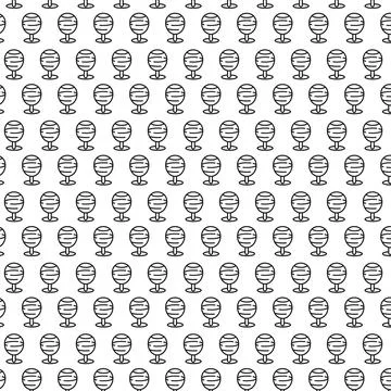 Repeating pattern of wine glasses Stock Illustration