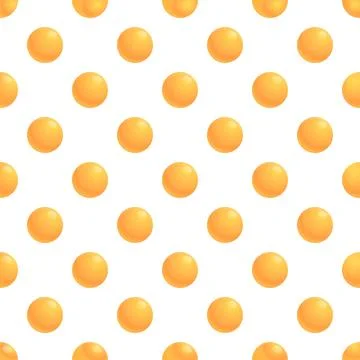 Repeating pattern of yellow spheres on a white background 스톡 일러스트