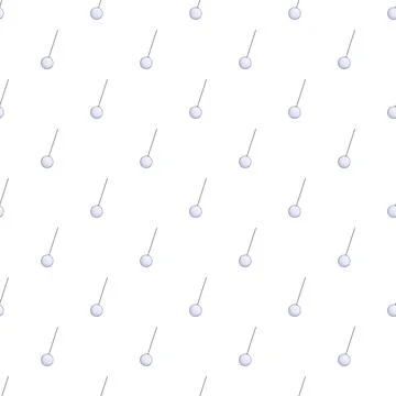 Repeating pendulum pattern illustrating physics and motion concepts Stock Illustration