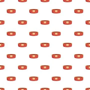 Repeating pet bed pattern for cute animal comfort 库存插图