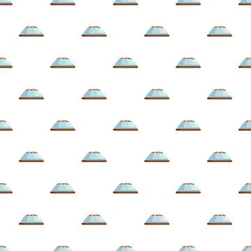 Repeating pet food bowl pattern for animal care background Stock Illustration
