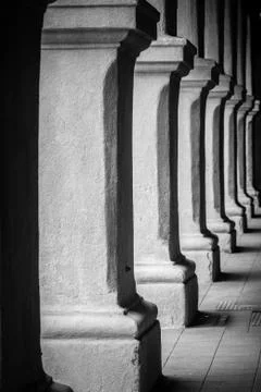 Repeating pillars Stock Photos