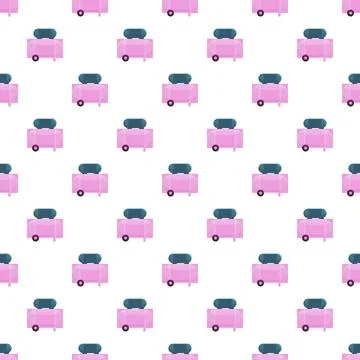 Repeating pink air compressor industrial tools pattern Stock Illustration