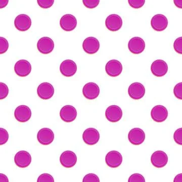 Repeating pink fuchsia circles creating a seamless pattern background Stockillustratie