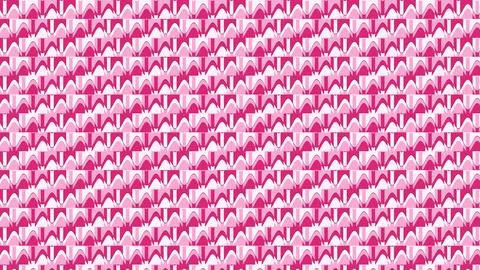 Repeating pink geometric house pattern with white outlines on light backgroun Stock Illustration