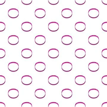 Repeating pink oval rings forming a seamless pattern Stock-Illustration