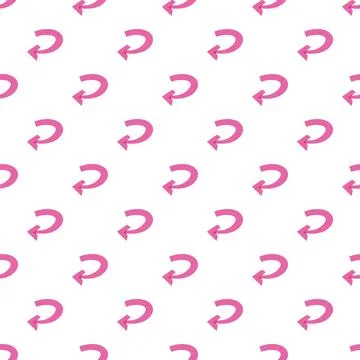 Repeating pink undo arrows creating seamless pattern background イラスト素材