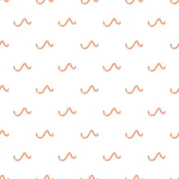 Repeating pink wavy lines creating seamless pattern background Illustrazione stock