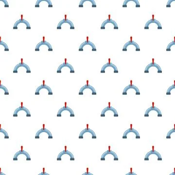 Repeating pipeline elements creating a structured pattern Illustrazione stock