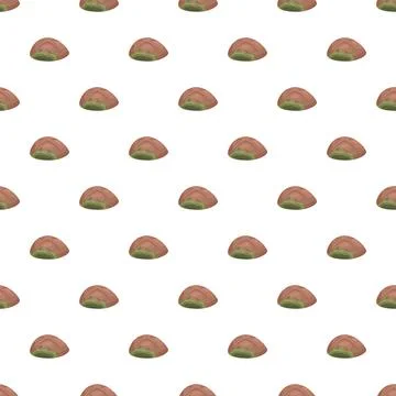 Repeating pistachio nuts creating a food pattern Stock Illustration