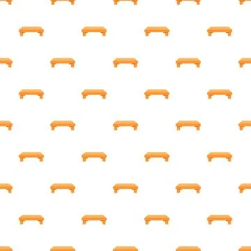 Repeating pixel art step platform furniture pattern Illustrazione stock