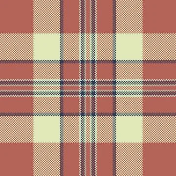 Repeating plaid check texture, stitched textile fabric seamless. Cultural v.. イラスト素材
