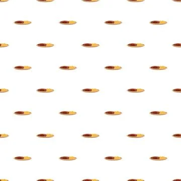 Repeating plates of steak and potato pattern Stock Illustration