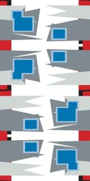 Repeating Pointy Shapes Illustrazione stock