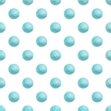 Repeating polka dot pattern with light blue spheres イラスト素材