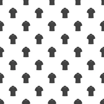 Repeating polo shirt pattern creating a stylish background 스톡 일러스트