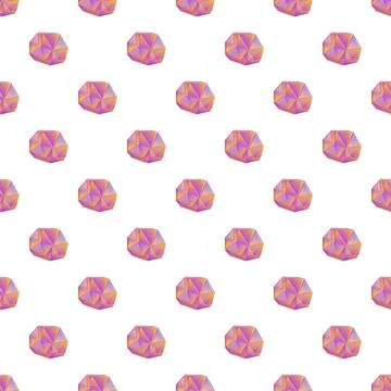 Repeating polygon crystal pattern generating abstract geometric background Illustrazione stock