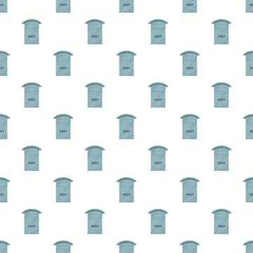 Repeating post boxes creating a communication pattern Stock Illustration