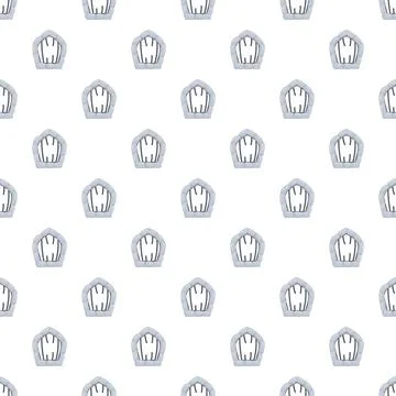 Repeating prison cell window pattern with bars Stock Illustration