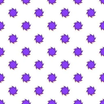 Repeating purple abstract star shapes pattern on white Illustrazione stock