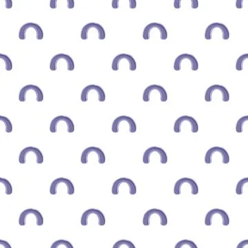 Repeating purple arched shapes creating seamless pattern 스톡 일러스트