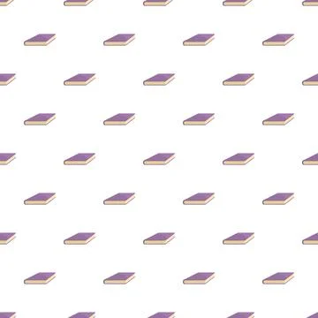 Repeating purple books pattern representing education and knowledge Stock Illustration