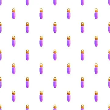 Repeating purple gemstone pendants seamless pattern background Stock Illustration