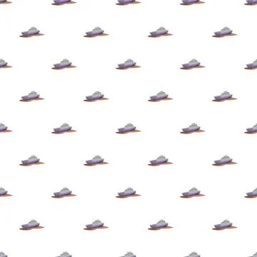 Repeating purple ship pattern on white background 스톡 일러스트