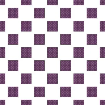 Repeating purple square tile checkerboard seamless pattern background Stock Illustration