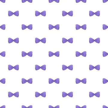 Repeating purple striped bow ties seamless pattern 스톡 일러스트