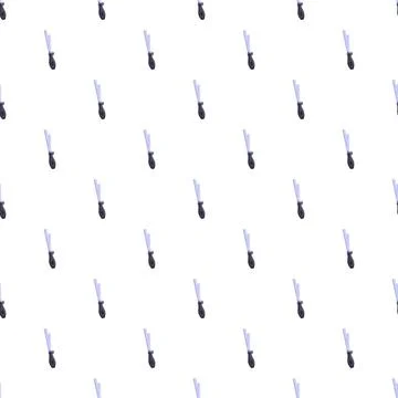 Repeating putty knife seamless pattern for tool background Stockillustratie